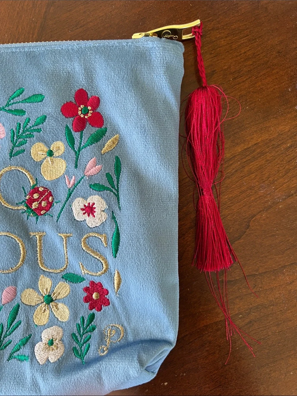 Light Blue velvet “Hello Gorgeous